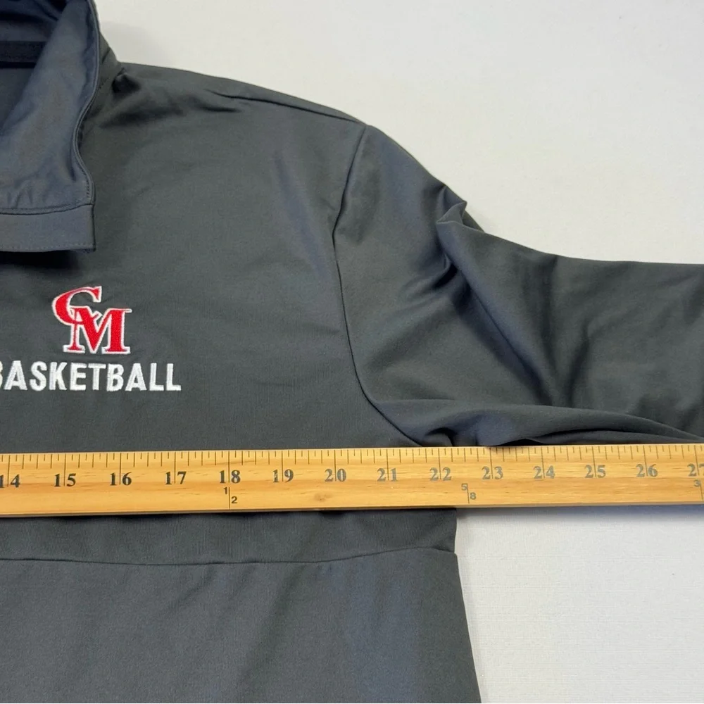 Nike Air Jordan Men's 1/4 Zip Long Sleeve Basketball Shirt Pullover‎ Gray Large